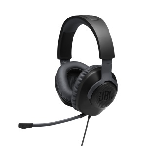 Casti audio JBL Quantum 100, cu fir, microfon detasabil, compatibile multi-platforma, negru - Img 1