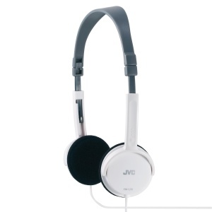 Casti audio JVC HA L 50 W, usoare, cu design pliabil, culoare alba