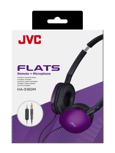 Casti audio JVC HA-S160M-V, usoare, pliabile, violet - Img 9