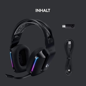 Casti audio Logitech G G733, wireless, LIGHTSYNC RGB, negru - Img 7