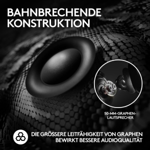 Casti audio Logitech G PRO X 2, wireless, 50 mm, negru - Img 4