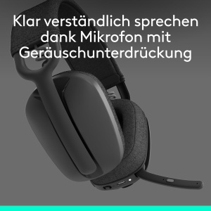 Casti audio Logitech Zone Vibe 100, wireless, 40 mm, usor, cu microfon - Img 3