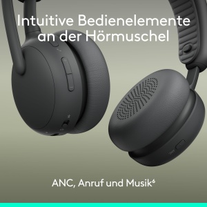 Casti audio Logitech Zone Wireless 2 ES cu ANC, Bluetooth, Grafit - Img 8