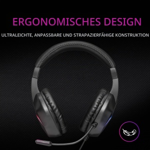 Casti audio Mars Gaming MH122, FRGB, over ear, ultrausoare, negru - Img 3