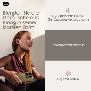 Casti audio Motorola Moto Buds 2 Plus cu sunet Bose, 32 ore autonomie, reducere zgomot - Img 3