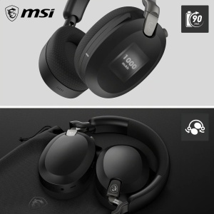 Casti audio MSI Maestro 500 wireless Bluetooth, negru, cu microfon si ANC - Img 5
