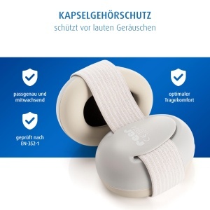 Casti audio Reer SilentGuard pentru copii, protectie fonica, gri - Img 3