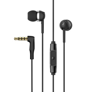 Casti audio Sennheiser CX 80S cu control in-line, design elegant, negru