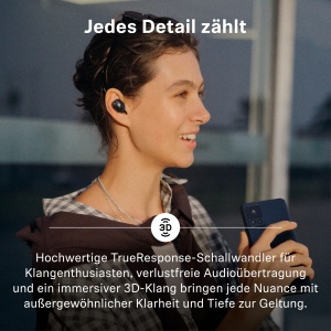 Casti audio Sennheiser Momentum True Wireless 5, 40 ore autonomie, ANC - Img 3