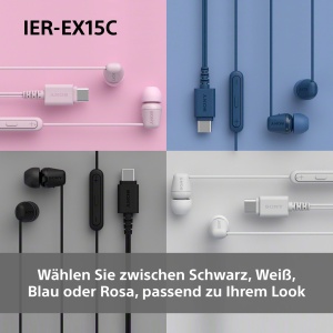 Casti audio Sony IER-EX15C, USB-C, negru, sunet clar si puternic - Img 7