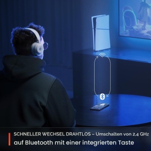 Casti audio SteelSeries Arctis Nova 5, wireless, 60 ore autonomie, alb - Img 4