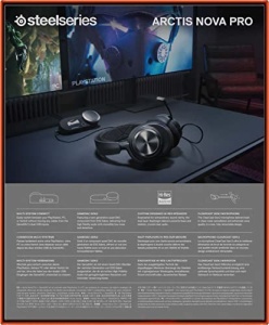 Casti audio SteelSeries Arctis Nova Pro - Hi-Res Audio, 360 Surround Sound, Microfon AI - Img 14