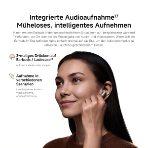 Casti audio Xiaomi Buds 6, 3-Mic ANC, Hi-Fi, Gri - Img 9