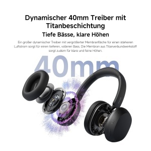 Casti audio Xiaomi Redmi cu Noise Cancelling, 72 ore autonomie, Negru - Img 4