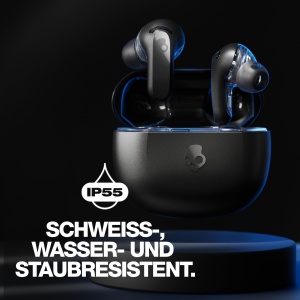 Casti fara fir intraauriculare Skullcandy Rail ANC cu anulare a zgomotului durata de viata a bateriei de 27 de ore micro compatibile cu dispozitive iP - Img 5