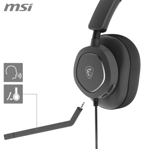 Casti gaming MSI Maestro 300 USB-C Microfon detasabil Design usor - Img 3