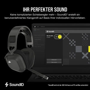 Casti gaming wireless Corsair HS80 MAX Dolby Atmos Bluetooth gri otel - Img 7