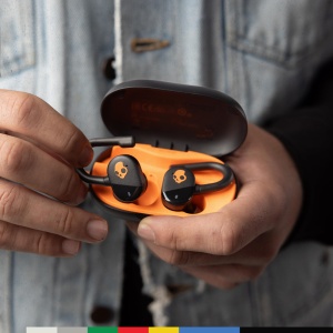 Casti intraauriculare wireless Skullcandy Push Play active durata de viata a bateriei de 34 de ore mod Stay-Ware micro compatibil cu dispozitive iPhon - Img 7