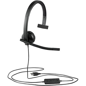 Casti Logitech Business H570e Mono USB Noise Cancelling Negru - Img 2