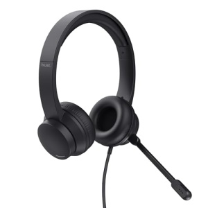 Casti USB Trust cu Microfon Design Usor On-Ear, Banda Reglabila, Casti Cu Fir 1.80m, Casti pentru PC Mac Chat Birou Skype Teams Video Conferinta Zoom - Negru - Img 10