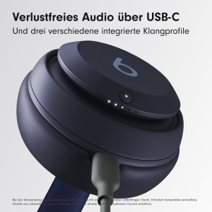 Casti wireless Beats Studio Pro Noise Cancelling Bluetooth Navy autonomie 40h - Img 5