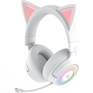 Casti wireless gaming Razer Kraken Kitty V3 Pro RGB THX Spatial Audio Alb - Img 11
