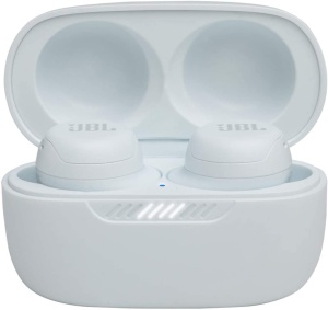 Casti wireless JBL Live Free NC TWS White cu functie de anulare activa a zgomotului