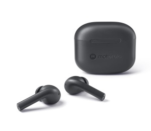 Casti wireless Motorola Moto Buds 065, 17 ore autonomie, microfon ENC, rezistente la apa, negru