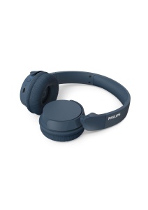 Casti wireless Philips TAH4209BL Bluetooth 55 ore autonomie Dynamic Bass albastru - Img 2