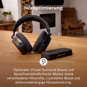 Casti wireless Sennheiser RS 255 cu Bluetooth sunet surround si autonomie 50 ore - Img 3
