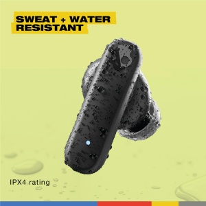 Casti wireless Skullcandy Smokin Buds autonomie 20 ore materiale sustenabile compatibile Bluetooth Negru - Img 5