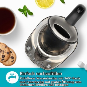 Cazan electric Nedis KAWK8000WIFI - 1,7 l, 2200 W, inox - Img 8