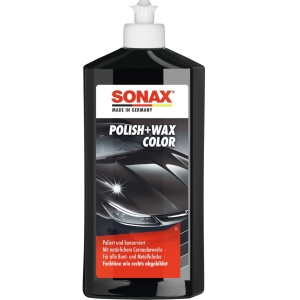 Ceara de lustruire SONAX PolishWax Color, 500 ml, pentru lacuri negre