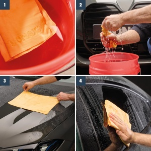 Cearceaf de curatare SONAX AutopflegeTuch Plus, 43x32 cm, rezistent la rupere - Img 6