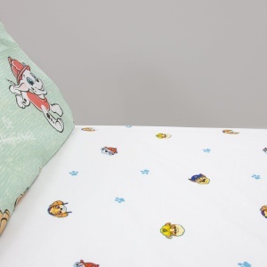 Cearsaf elastic Paw Patrol pentru pat junior, design Misiuni, 70x140 cm - Img 2
