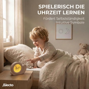 Ceas de perete Alecto BC110BE Simon - 3 in 1, Cablu USB 200 cm, Nocturn - Img 8
