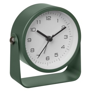 Ceas de perete TFA Dostmann 60.1042.04, analog, verde, metalic, extra silentios