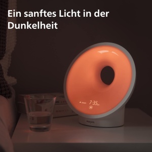 Ceas de trezire Philips HF365101 cu simulare rasarit, 25 niveluri luminozitate, radio FM - Img 6