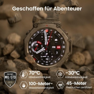 Ceas inteligent Amazfit T-Rex 3, Display AMOLED 48mm, GPS Dual Band, 27 zile autonomie - Img 4