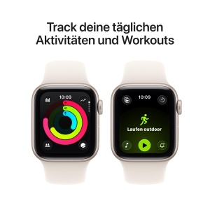 Ceas inteligent Apple Watch SE 3 GPS 40 mm cu carcasa din aluminiu, culoare Polarstern - Img 5