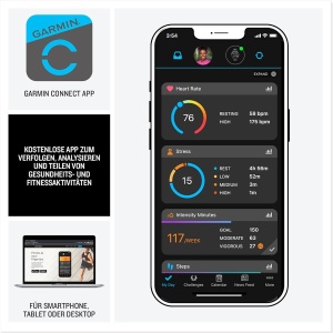 Ceas inteligent Garmin Forerunner 165 Music, 43mm, AMOLED, 11 zile autonomie - Img 5