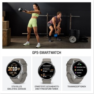 Ceas inteligent Garmin Venu 4, 45mm, AMOLED, 12 zile autonomie, 80 sporturi - Img 2