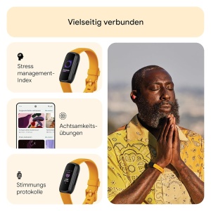 Ceas inteligent Google Fitbit Inspire 3, monitorizare sanatate, 10 zile autonomie, negru - Img 5