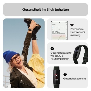 Ceas inteligent Google Fitbit Inspire 3, negru, 10 zile autonomie, monitorizare stres - Img 7
