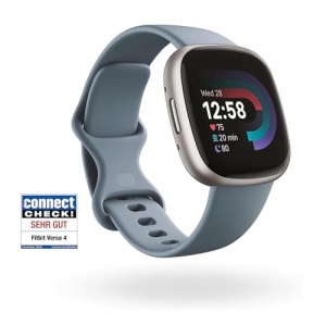Ceas inteligent Google Fitbit Versa 4, GPS, 6 zile autonomie, albastru - Img 2