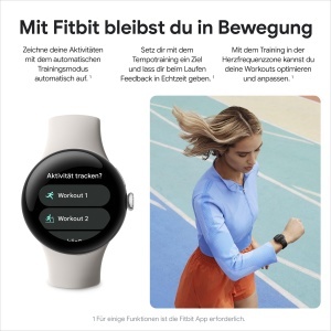 Ceas inteligent Google Pixel Watch 2, negru mat, cu senzor de ritm cardiac si LTE - Img 7
