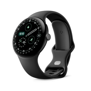 Ceas inteligent Google Pixel Watch 4, 45 mm, negru mat, cu LTE si monitorizare sanatate