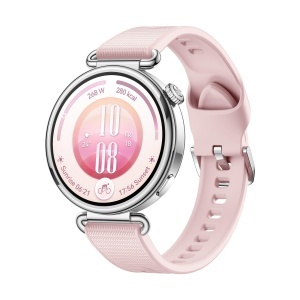 Ceas inteligent HUAWEI AKS 41mm roz cu GPS si Bluetooth