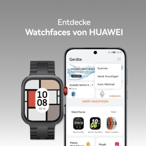 Ceas inteligent HUAWEI Watch FIT 4 Pro, GPS, EKG, Negru - Img 9