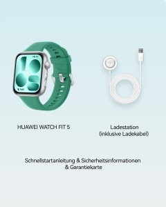Ceas inteligent HUAWEI Watch FIT 5, GPS, 1.82 Display, 10 zile autonomie, Verde - Img 9